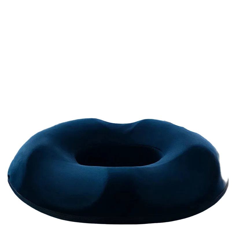 Memory Foam Donut Ring Seat Pad with Removable, Washable Cover - Comfort & Support for Pain Relief