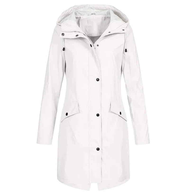 Women's Lightweight Packable Waterproof Rain Jacket - Perfect for Travel & Outdoor Adventures