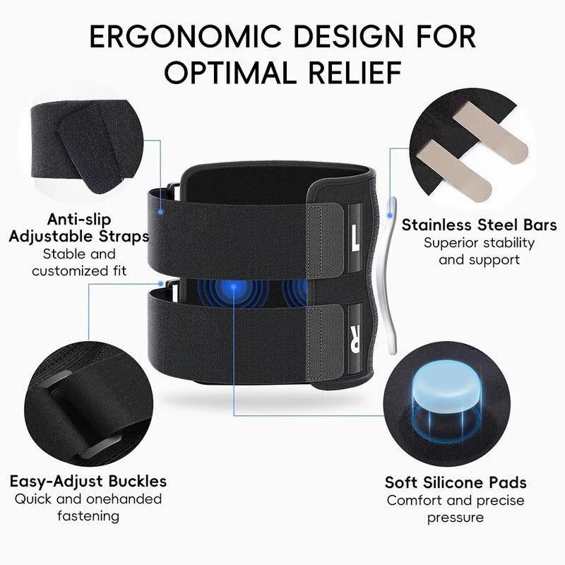 Adjustable Sciatica Support Brace with Dual Pressure Pad System for Maximum Pain Relief and Comfort