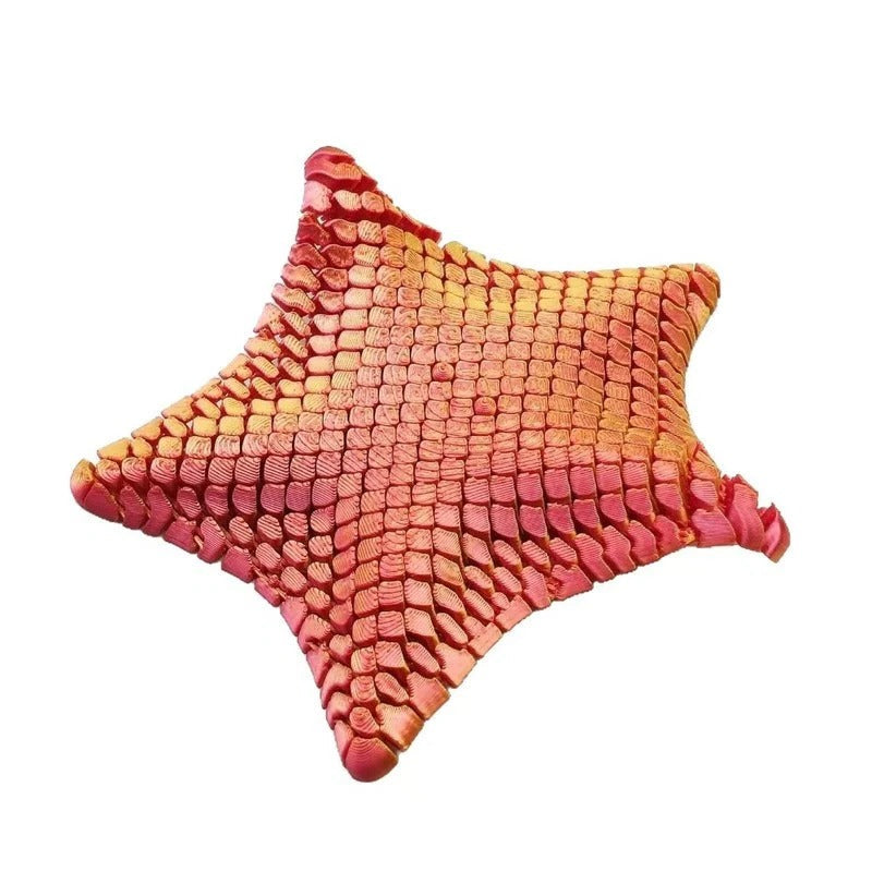 3D Printed Articulated Starfish Fidget Toy - Perfect for Desk & Travel Stress Relief