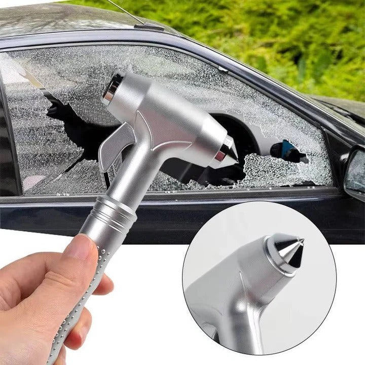 3-Pack Car Safety Hammer with Tungsten Steel Tip & Seatbelt Cutter - Emergency Escape Tool for Vehicle Safety
