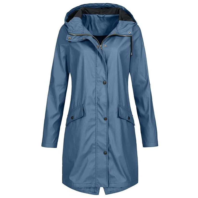 Women's Lightweight Packable Waterproof Rain Jacket - Perfect for Travel & Outdoor Adventures