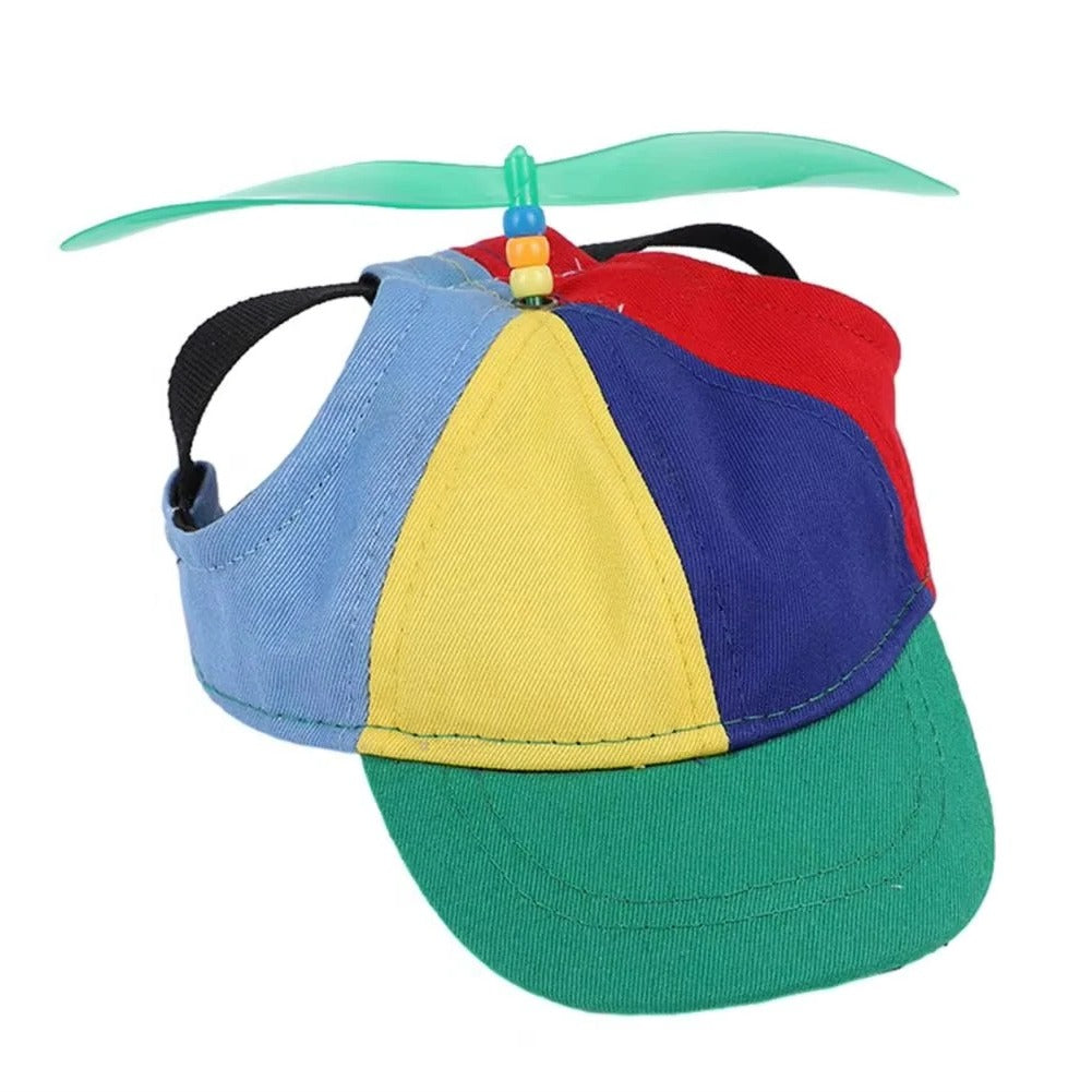 Adjustable Pet Cap with Fun Decorative Propeller - Perfect for Dogs and Cats