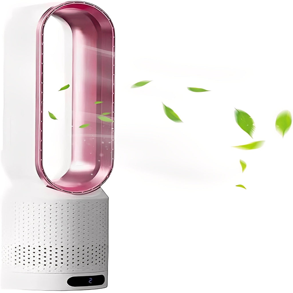 Portable Bladeless Fan with Remote Control - Quiet, Energy-Efficient Cooling for Home & Office