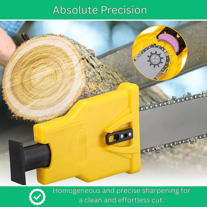 Precision Chainsaw Sharpener Tool - Ultimate Chain Sharpening Solution for Effortless Cutting