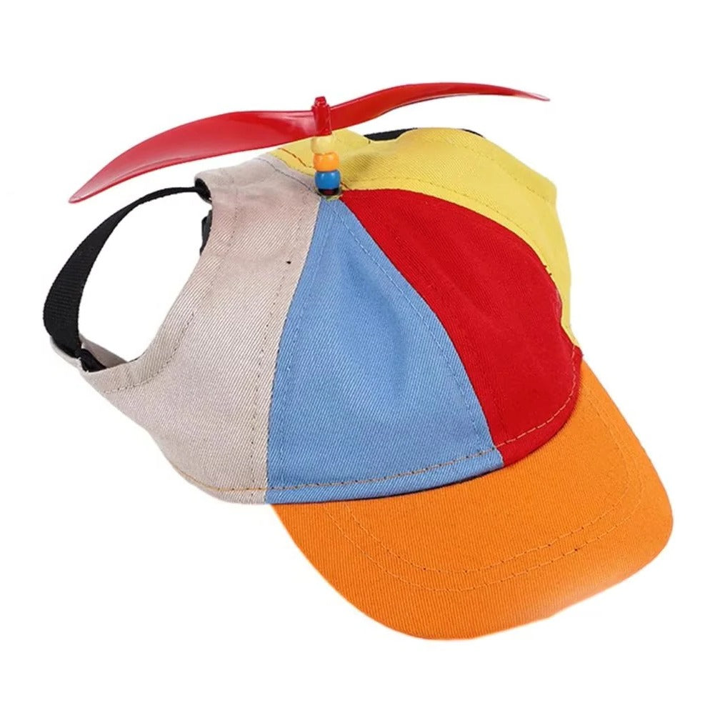 Adjustable Pet Cap with Fun Decorative Propeller - Perfect for Dogs and Cats