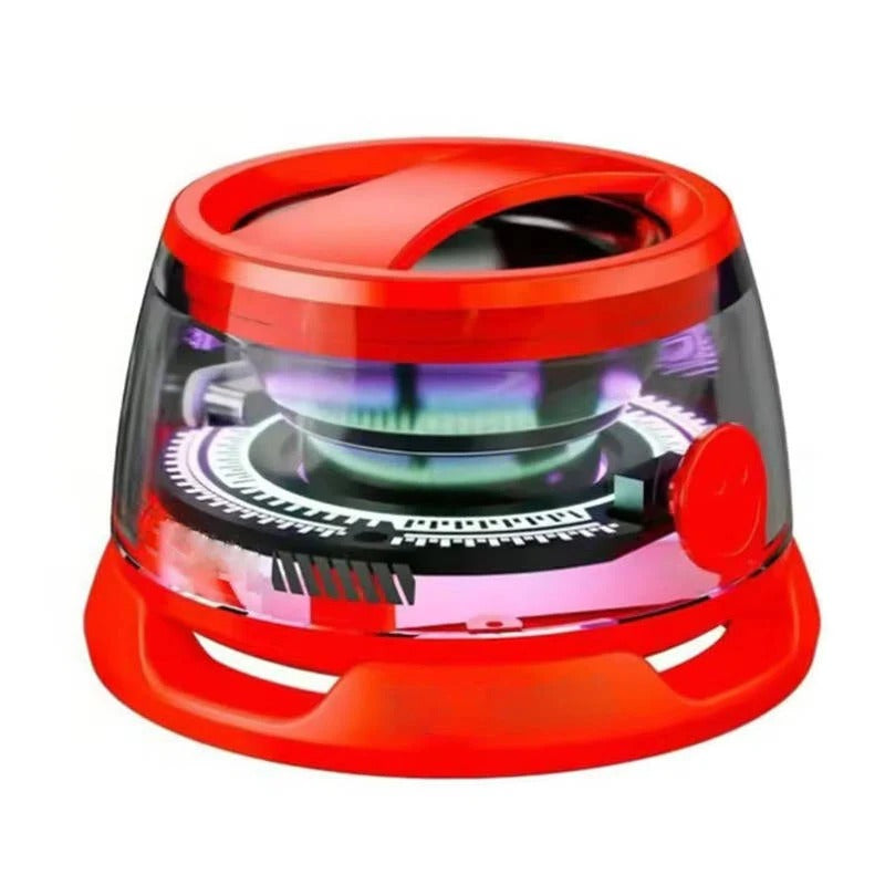 Mini Bluetooth 5.3 Speaker with Magnetic Base, RGB Lighting & Superior Sound Quality - Portable Wireless Speaker for Home, Outdoor & Party Use