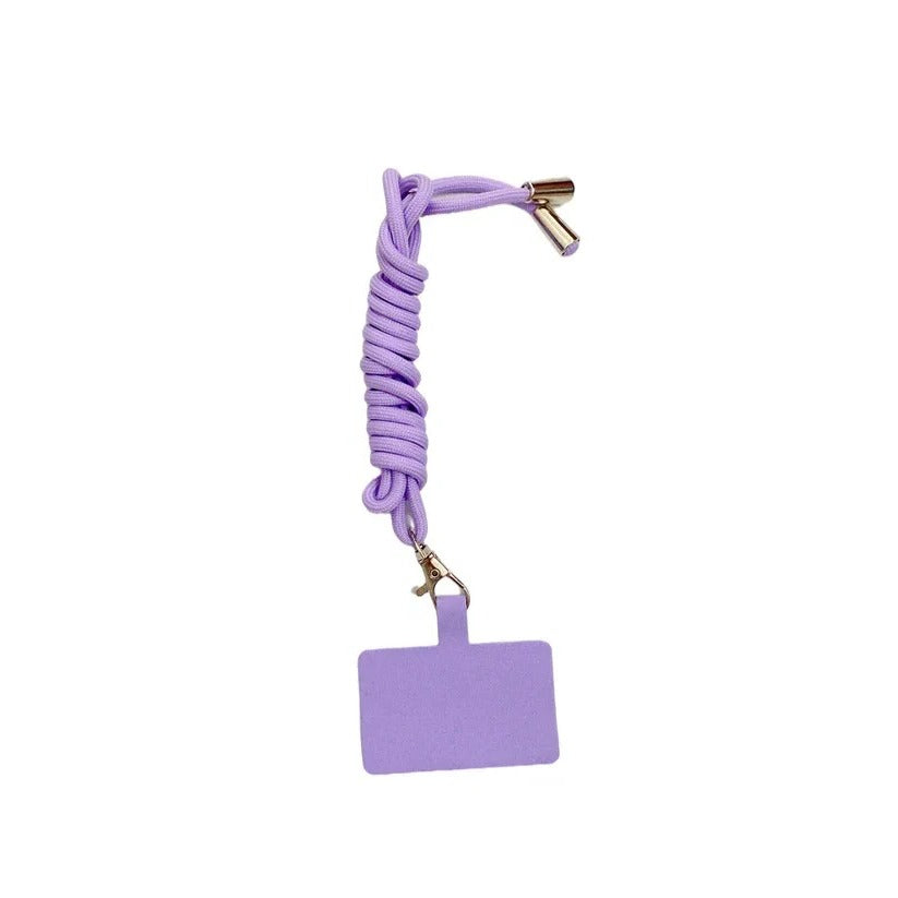 Adjustable Hands-Free Crossbody Lanyard Phone Carrier - Stylish & Convenient Strap for All Phone Sizes
