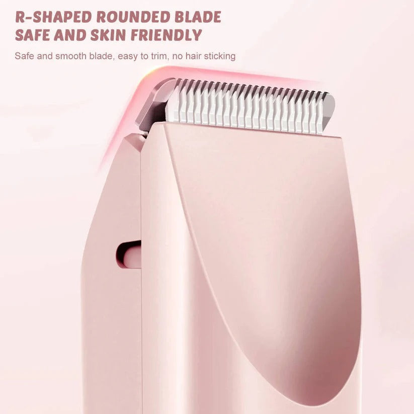 IPX7 Waterproof Women's Dual Head Body Trimmer - Rechargeable & Ergonomic Design for Effortless Grooming