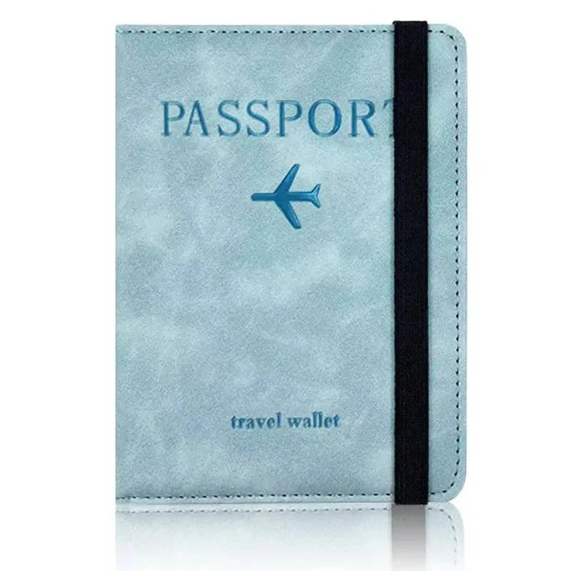 Unisex Slim Travel Passport Wallet with Card Slots - RFID-Blocking, Lightweight & Stylish Design for Secure Travel