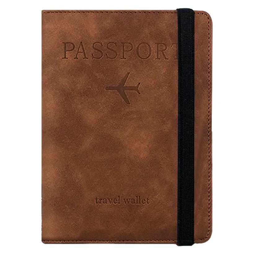 Unisex Slim Travel Passport Wallet with Card Slots - RFID-Blocking, Lightweight & Stylish Design for Secure Travel