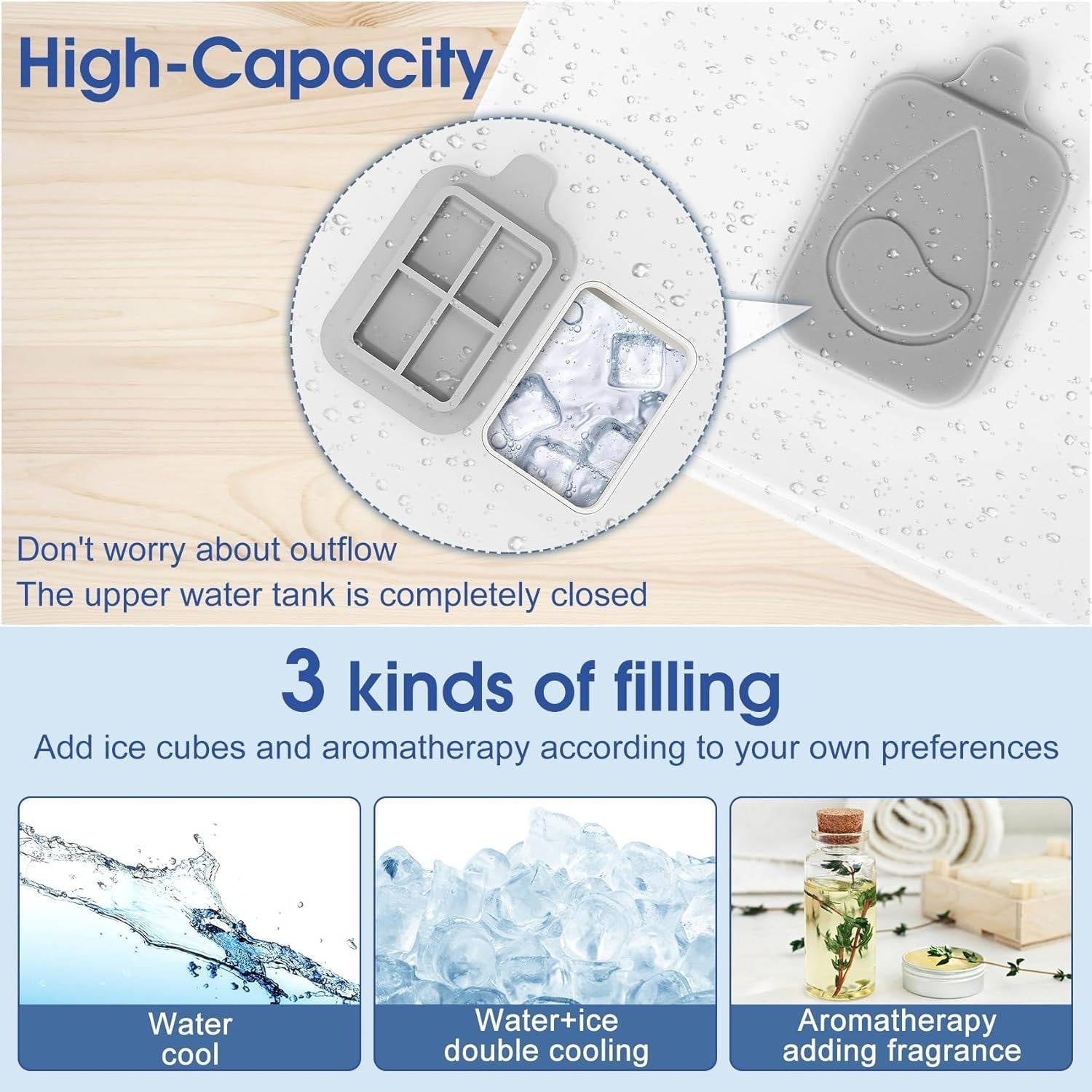 Portable Misting Air Cooler - Dual Nano Spray Technology & Rechargeable Battery for Ultimate Cooling Comfort
