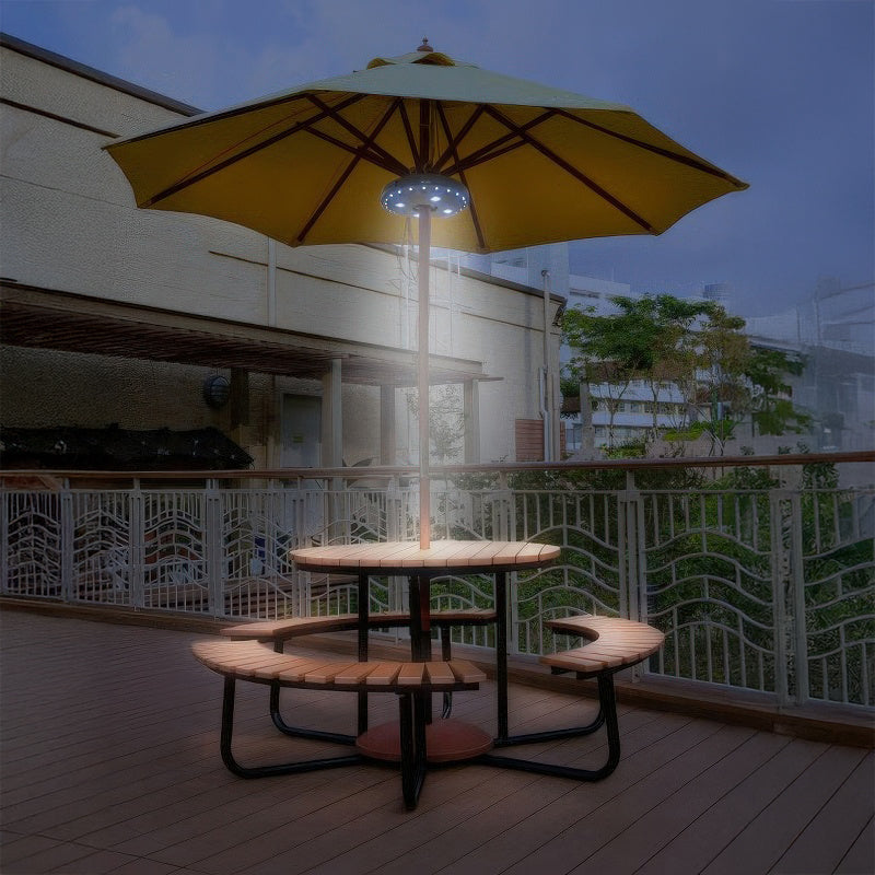Warm LED Glow Patio Umbrella Light - Outdoor Lighting for Ambiance & Safety