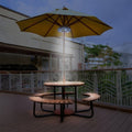 Warm LED Glow Patio Umbrella Light - Outdoor Lighting for Ambiance & Safety