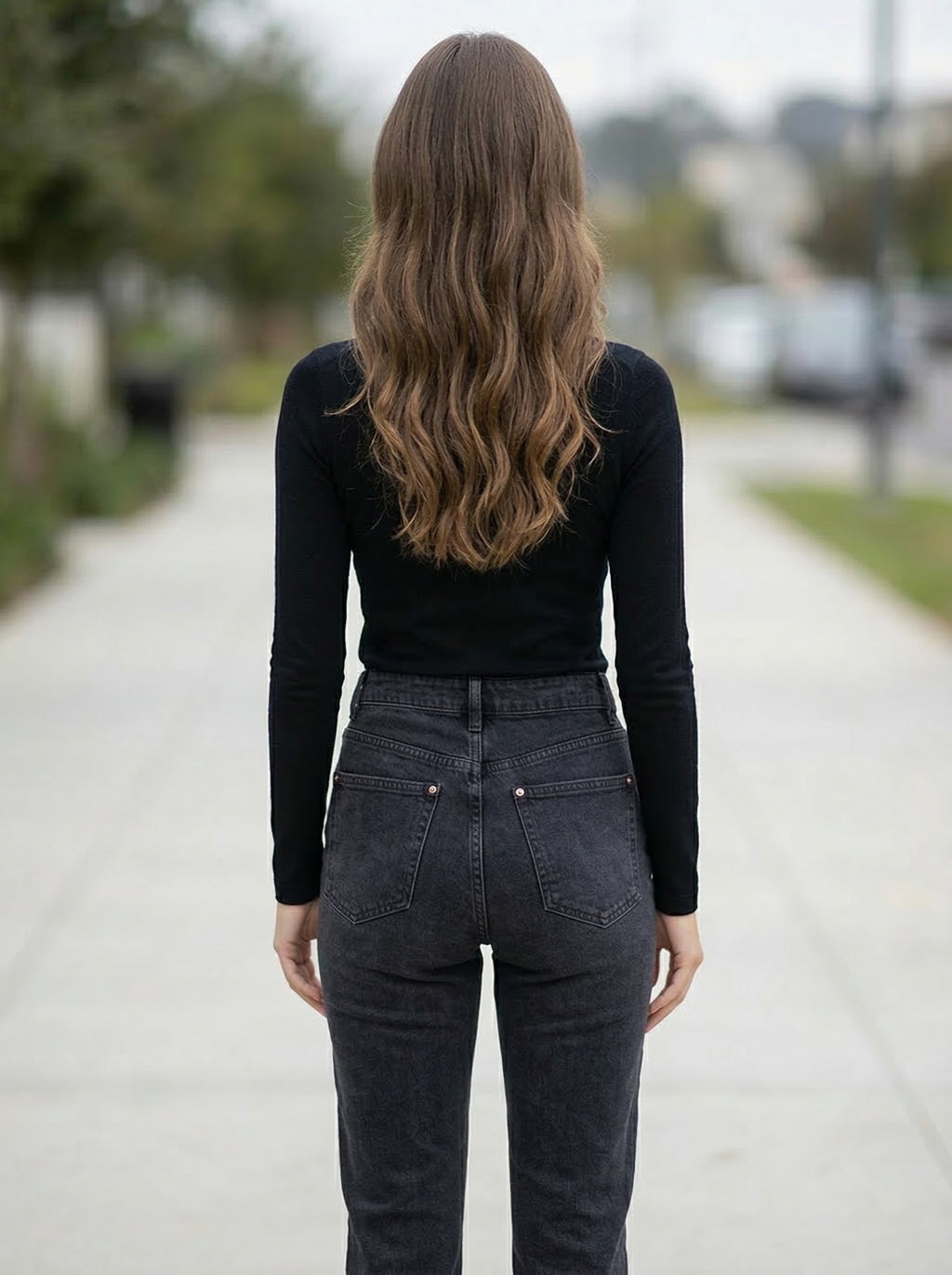 Essential Black Long Sleeve Top