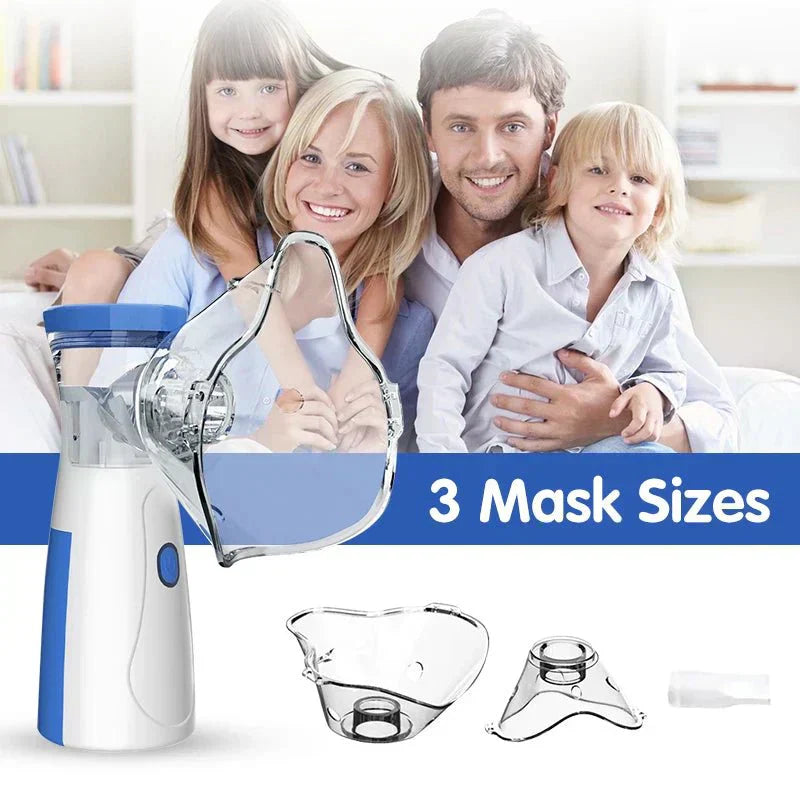 Portable Rechargeable Mesh Nebulizer with Battery & Medication Cup - Compact & Lightweight for Easy Breathing Relief