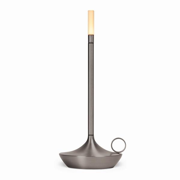 Cordless Rechargeable LED Table Lamp - Elegant Candle Style Design for Home Decor