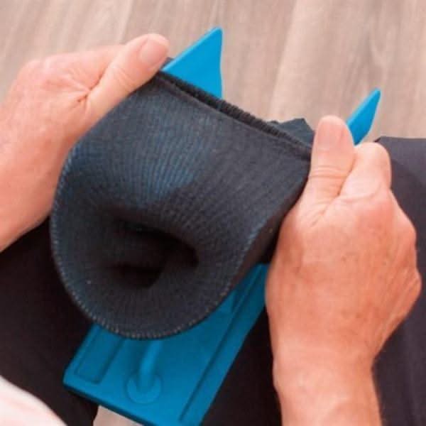 Sock Aid Device with 15.7-Inch Handle & Integrated Shoe Horn - Easy Sock Helper for Seniors & Individuals with Limited Mobility