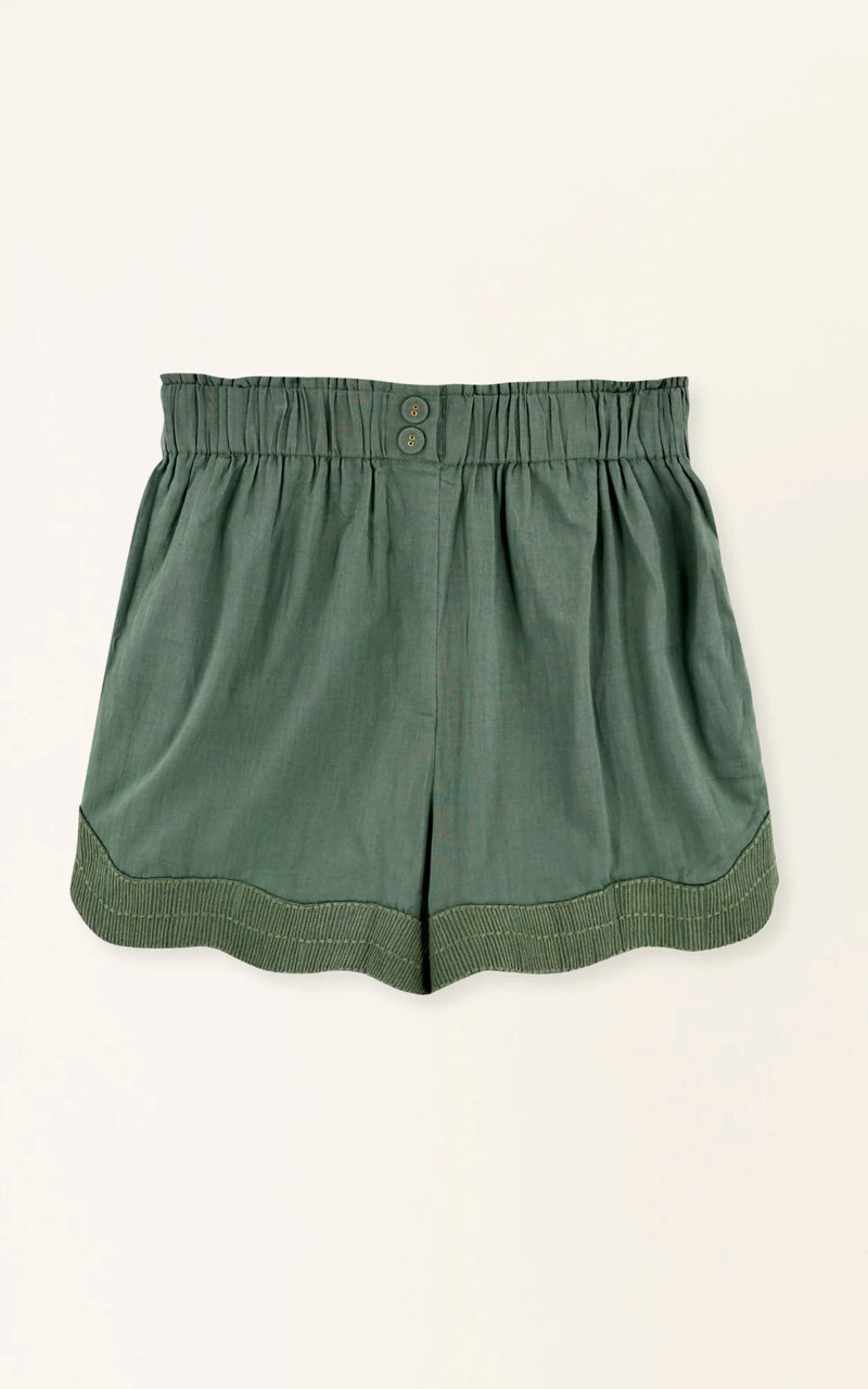 TRACK SHORT EM VERDE FOSSIL