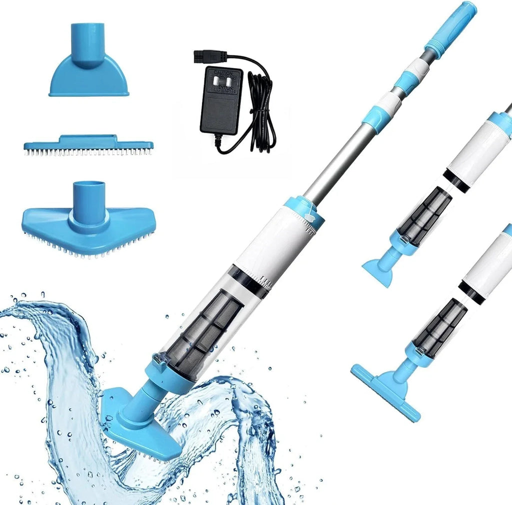 Cordless Handheld Pool Vacuum Cleaner - Rechargeable, Lightweight & Portable for Easy Pool Cleaning